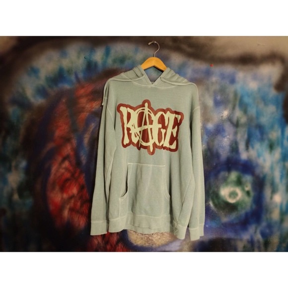 Rage Hoodie 2XL Vintage teal - Picture 1 of 4